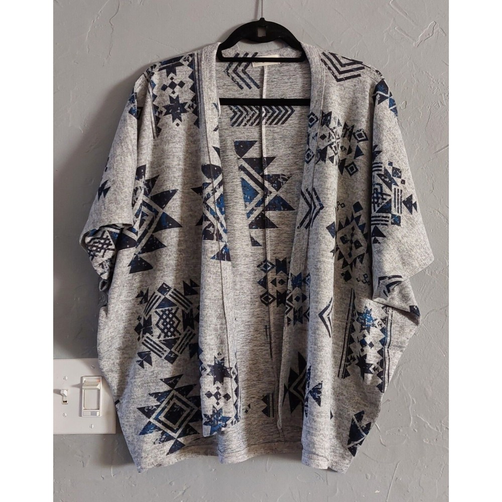 Ginger G Cardigan Women Size M  Gray, Open Front, Excellent Condiction.
